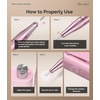 image:imageMelodySusie EntryLevel ClipOn Rechargeable Essential Nail Drill SC300F 30000RPM EFile with LCD Display for All Manicure Shaping amp Gel Removal Ideal for TrainingNail Art Practice amp Home Use PinkPink
