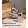 image:imageMelodySusie EntryLevel ClipOn Rechargeable Essential Nail Drill SC300F 30000RPM EFile with LCD Display for All Manicure Shaping amp Gel Removal Ideal for TrainingNail Art Practice amp Home Use PinkWhite