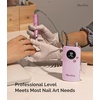 image:imageMelodySusie EntryLevel ClipOn Rechargeable Nail Drill SC320F 30000RPM EFile with Pastel amp Colorful Design for Manicure Shaping amp Gel Removal Ideal for Training Nail Art Practice amp Home UseMilk Pink