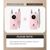 image:imageMelodySusie EntryLevel ClipOn Rechargeable Nail Drill SC320F 30000RPM EFile with Pastel amp Colorful Design for Manicure Shaping amp Gel Removal Ideal for Training Nail Art Practice amp Home UsePink