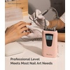image:imageMelodySusie EntryLevel ClipOn Rechargeable Nail Drill ScamanderSC320H 30000RPM Popular Classic EFile with LCD Display for Manicure Shaping amp Gel Removal Perfect for Nail Art Training amp Home UseMilky Pink