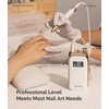 image:imageMelodySusie EntryLevel ClipOn VintageStyle Nail Drill SC320C 30000RPM Rechargeable EFile for All Manicure Shaping amp Gel Removal Perfect for Training Nail Art Practice amp Home UseWhite