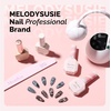image:imageMelodySusie Lace Nail Foil 30 Rolls 10 Black Lace 10 White Lace 10 Flower Nail Transfer Foil 1m Per Roll Holographic Nail Art Stickers Decals for DIY Acrylic Nails Manicure Decoration20 Black  White