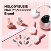 image:imageMelodySusie Lace Nail Foil 30 Rolls 10 Black Lace 10 White Lace 10 Flower Nail Transfer Foil 1m Per Roll Holographic Nail Art Stickers Decals for DIY Acrylic Nails Manicure Decoration30