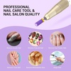 image:imageMelodySusie Large Barrel 332 Tungsten Carbide Nail Drill Bit Crystal Top Pink Heart Shape Fast Remove Acrylic Gel Cuticle Gel Polishing for Manicure Pedicure Pink Blossom Series BitS FinePurple