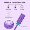 image:imageMelodySusie Large Barrel 332 Tungsten Carbide Nail Drill Bit Crystal Top Pink Heart Shape Fast Remove Acrylic Gel Cuticle Gel Polishing for Manicure Pedicure Pink Blossom Series BitS FinePurple