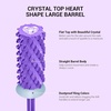 image:imageMelodySusie Large Barrel 332 Tungsten Carbide Nail Drill Bit Crystal Top Pink Heart Shape Fast Remove Acrylic Gel Cuticle Gel Polishing for Manicure Pedicure Pink Blossom Series BitS FinePurple