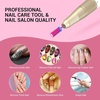image:imageMelodySusie Large Barrel 332 Tungsten Carbide Nail Drill Bit Crystal Top Pink Heart Shape Fast Remove Acrylic Gel Cuticle Gel Polishing for Manicure Pedicure Pink Blossom Series BitS FinePink Blossom