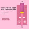 image:imageMelodySusie Large Barrel 332 Tungsten Carbide Nail Drill Bit Crystal Top Pink Heart Shape Fast Remove Acrylic Gel Cuticle Gel Polishing for Manicure Pedicure Pink Blossom Series BitS FinePink Blossom