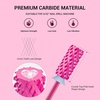 image:imageMelodySusie Large Barrel 332 Tungsten Carbide Nail Drill Bit Crystal Top Pink Heart Shape Fast Remove Acrylic Gel Cuticle Gel Polishing for Manicure Pedicure Pink Blossom Series BitS FinePink Blossom