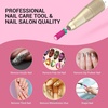 image:imageMelodySusie Large Barrel 332 Tungsten Carbide Nail Drill Bit Crystal Top Pink Heart Shape Fast Remove Acrylic Gel Cuticle Gel Polishing for Manicure Pedicure Pink Blossom Series BitS FinePink Blossom