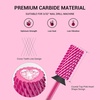 image:imageMelodySusie Large Barrel 332 Tungsten Carbide Nail Drill Bit Crystal Top Pink Heart Shape Fast Remove Acrylic Gel Cuticle Gel Polishing for Manicure Pedicure Pink Blossom Series BitS FinePink Blossom
