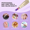 image:imageMelodySusie Large Barrel 332 Tungsten Carbide Nail Drill Bit Crystal Top Pink Heart Shape Fast Remove Acrylic Gel Cuticle Gel Polishing for Manicure Pedicure Pink Blossom Series BitS FinePurple