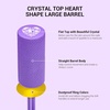 image:imageMelodySusie Large Barrel 332 Tungsten Carbide Nail Drill Bit Crystal Top Pink Heart Shape Fast Remove Acrylic Gel Cuticle Gel Polishing for Manicure Pedicure Pink Blossom Series BitS FinePurple