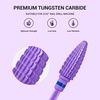 image:imageMelodySusie Large Cone Nail Drill Bits 332 Carbide Tungsten Multifunction Bits Fast Remove Acrylic or Hard Gel for Manicure Pedicure Salon Professional or Beginner Purple MediumPurple