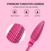 image:imageMelodySusie Large Cone Nail Drill Bits 332 Carbide Tungsten Multifunction Bits Fast Remove Acrylic or Hard Gel for Manicure Pedicure Salon Professional or Beginner Purple MediumPink Blossom