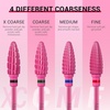 image:imageMelodySusie Large Cone Nail Drill Bits 332 Carbide Tungsten Multifunction Bits Fast Remove Acrylic or Hard Gel for Manicure Pedicure Salon Professional or Beginner Purple MediumPink Blossom