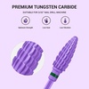 image:imageMelodySusie Large Cone Nail Drill Bits 332 Carbide Tungsten Multifunction Bits Fast Remove Acrylic or Hard Gel for Manicure Pedicure Salon Professional or Beginner Purple MediumPurple