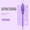 image:imageMelodySusie Large Cone Nail Drill Bits 332 Carbide Tungsten Multifunction Bits Fast Remove Acrylic or Hard Gel for Manicure Pedicure Salon Professional or Beginner Purple MediumPurple