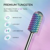 image:imageMelodySusie Nail Drill Bits Set 7pcs Tungsten Carbide Diamond Nail Drill Bits for Acrylic Nails Poly Gel Cuticle Remove 332 Professional Nail Bits for Nail Drill Efile Manicure Pedicure ToolsPurple