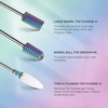 image:imageMelodySusie Nail Drill Bits Set 7pcs Tungsten Carbide Diamond Nail Drill Bits for Acrylic Nails Poly Gel Cuticle Remove 332 Professional Nail Bits for Nail Drill Efile Manicure Pedicure ToolsPurple