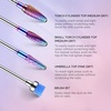 image:imageMelodySusie Nail Drill Bits Set 7pcs Tungsten Carbide Diamond Nail Drill Bits for Acrylic Nails Poly Gel Cuticle Remove 332 Professional Nail Bits for Nail Drill Efile Manicure Pedicure ToolsAcolorful