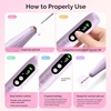 image:imageMelodySusie PC90G Cordless Nail Drill amp PArt01R Handheld UV Lamp Starter Kit for Manicure Acrylic Nails amp Gel Polish Portable for Home Salon amp Travel Beginner Essential Set PinkPurple