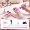 image:imageMelodySusie PC90G Cordless Nail Drill amp PArt01R Handheld UV Lamp Starter Kit for Manicure Acrylic Nails amp Gel Polish Portable for Home Salon amp Travel Beginner Essential Set PinkPink