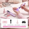 image:imageMelodySusie PC90G Cordless Nail Drill amp PArt01R Handheld UV Lamp Starter Kit for Manicure Acrylic Nails amp Gel Polish Portable for Home Salon amp Travel Beginner Essential Set PurplePurple