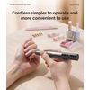 image:imageMelodySusie PenShaped Portable Cordless Nail Drill PC180E 25000RPM Rechargeable Electric File with LED Display for All Nail Care Manicure Shaping amp Acrylic Gel Removal for Nail Artists DIY at HomeGray