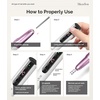image:imageMelodySusie PenShaped Portable Cordless Nail Drill PC180E 25000RPM Rechargeable Electric File with LED Display for All Nail Care Manicure Shaping amp Acrylic Gel Removal for Nail Artists DIY at HomePurple