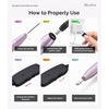 image:imageMelodySusie PenShaped Portable USB Nail Drill PC120I 20000RPM Electric Nail File with Compact Design for All Nail Care Manicure Polishing Shaping amp Gel Removal at Home for BeginnersMacaron Purple