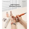 image:imageMelodySusie PenShaped Portable USB Nail Drill PC120I 20000RPM Electric Nail File with Compact Design for All Nail Care Manicure Polishing Shaping amp Gel Removal at Home for BeginnersMacaron Orange