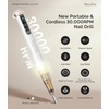 image:imageMelodySusie PenShaped Stepless Speed Adjustment Cordless Nail Drill SM220G 30000RPM Portable Rechargeable EFile with Rotary Lock for All Manicure Shaping amp Acrylic Gel Removal for Pros at HomeWhite