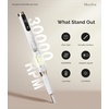 image:imageMelodySusie PenShaped UltraSlim Cordless Nail Drill PM170F 30000RPM Portable Rechargeable Electric File with LED Display for All Manicure Nail Care Shaping amp Gel Removal for Advanced Home UsePSeries White 170 Tor