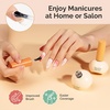 image:imageMelodySusie PlantBased 165ml 2Pcs Gel Base and Glassy Top Coat Set Unique TiltandStand Bottle for Easy Gel Access TPOampHEMAampHPMA Free No Wipe Foundation for UV Light Cured with Long Wear Shine
