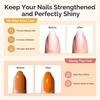 image:imageMelodySusie PlantBased 165ml 2Pcs Gel Base and Glassy Top Coat Set Unique TiltandStand Bottle for Easy Gel Access TPOampHEMAampHPMA Free No Wipe Foundation for UV Light Cured with Long Wear Shine