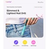 image:imageMelodySusie PocketNail PenShaped Cordless Modular Nail Drill Extended Kit PC100GR 20000RPM Slim Portable Rechargeable Electric File for Nail Care amp Gel Removal at Home for Beginners Light Blue