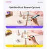 image:imageMelodySusie PocketNail PenShaped Cordless Modular Nail Drill Extended Kit PC100GR 20000RPM Slim Portable Rechargeable Electric File for Nail Care amp Gel Removal at Home for Beginners Light Blue