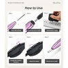 image:imageMelodySusie PocketNail Slim Ergonomic PenShaped USB Nail Drill PC100G 20000RPM Portable Electric File for All Manicure Pedicure Nail Care Shaping amp Gel Removal at Home for BeginnersPurple