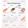 image:imageMelodySusie PocketNail Slim Ergonomic PenShaped USB Nail Drill PC100G 20000RPM Portable Electric File for All Manicure Pedicure Nail Care Shaping amp Gel Removal at Home for BeginnersParty Peach