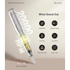 image:imageMelodySusie PocketNail Slim Ergonomic PenShaped USB Nail Drill PC100G 20000RPM Portable Electric File for All Manicure Pedicure Nail Care Shaping amp Gel Removal at Home for BeginnersSilver