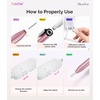 image:imageMelodySusie PocketNail Slim Ergonomic PenShaped USB Nail Drill PC100G 20000RPM Portable Electric File for All Manicure Pedicure Nail Care Shaping amp Gel Removal at Home for BeginnersPleasing Pink