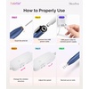 image:imageMelodySusie PocketNail Slim Ergonomic PenShaped USB Nail Drill PC100G 20000RPM Portable Electric File for All Manicure Pedicure Nail Care Shaping amp Gel Removal at Home for BeginnersAthens Blue