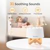 image:imageMelodySusie Rechargeable White Noise Machine for Sleep Travel amp Salon with Wooden Stand Sound Machine with 31 Soothing Sounds MultiNight Light 32 Volumes amp 4 Timers for Baby Adult