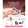 image:imageMelodySusie SC300F Cordless Nail Drill amp PPlus30F UV Lamp Starter Kit for Manicure amp Gel Nails Ideal Kit for Home Salon Nail Learners amp Hobbyists White