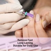 image:imageMelodySusie Safety Nail Drill Bits 332 Smooth Round Top Small Barrel Carbide Bits Fast Remove Acrylic or Hard Gel for Manicure Pedicure Salon Professional or Beginner Pink Blossom CoarsePurple