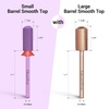 image:imageMelodySusie Safety Nail Drill Bits 332 Smooth Round Top Small Barrel Carbide Bits Fast Remove Acrylic or Hard Gel for Manicure Pedicure Salon Professional or Beginner Pink Blossom CoarsePurple