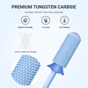 image:imageMelodySusie Safety Nail Drill Bits 332 Smooth Round Top Small Barrel Carbide Bits Fast Remove Acrylic or Hard Gel for Manicure Pedicure Salon Professional or Beginner Pink Blossom CoarseLight Blue