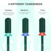 image:imageMelodySusie Safety Nail Drill Bits 332 Smooth Round Top Small Barrel Carbide Bits Fast Remove Acrylic or Hard Gel for Manicure Pedicure Salon Professional or Beginner Pink Blossom CoarseGreen